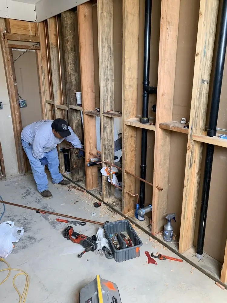 Commercial rough-in plumbing for Water Heater Replacement in Leacock